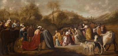 The Meeting of Jacob and Esau by Gerrit Claesz Bleker